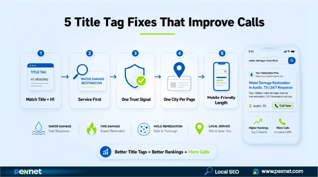 Five title tag fixes for restoration local SEO
